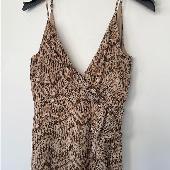 Bardot Revolve Cascading Ruffle Printed Ellie Midi Dress Slip Dress Sundress 8/M - Picture 4 of 17